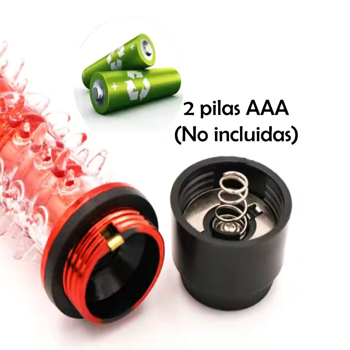 GENERICO - Mini consolador vibrante - rojo