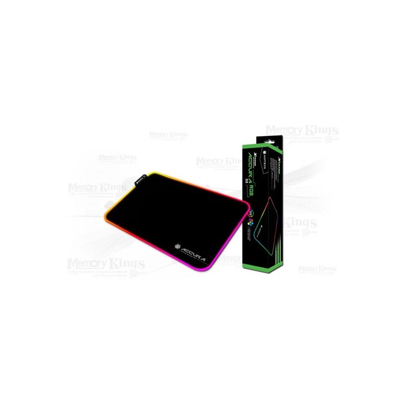 ANTRYX - Mouse Pad Gaming Antryx Accura 33 Rgb Mediano - Precisión Y Estilo Para Jugadores