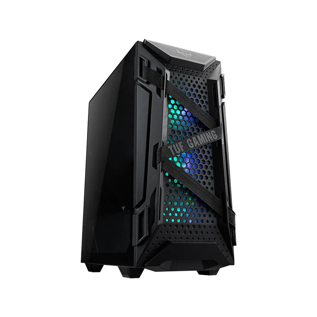ASUS - Caja Mid Tower Asus Tuf Gaming Gt301 Argb Negra Con Ventilación Eficiente Y Diseño Gamer