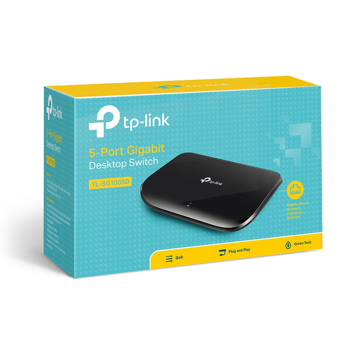 TP LINK - Conmutador Tp-Link Tl-Sg1005D De 5 Puertos Gigabit - Ideal Para Sobremesa - Conexión Rápid
