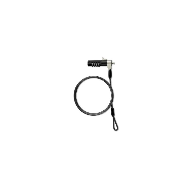 KLIP XTREME - Cable De Seguridad Klip Xtreme Para Notebook - Candado De Combinación - Diseño En Cuña