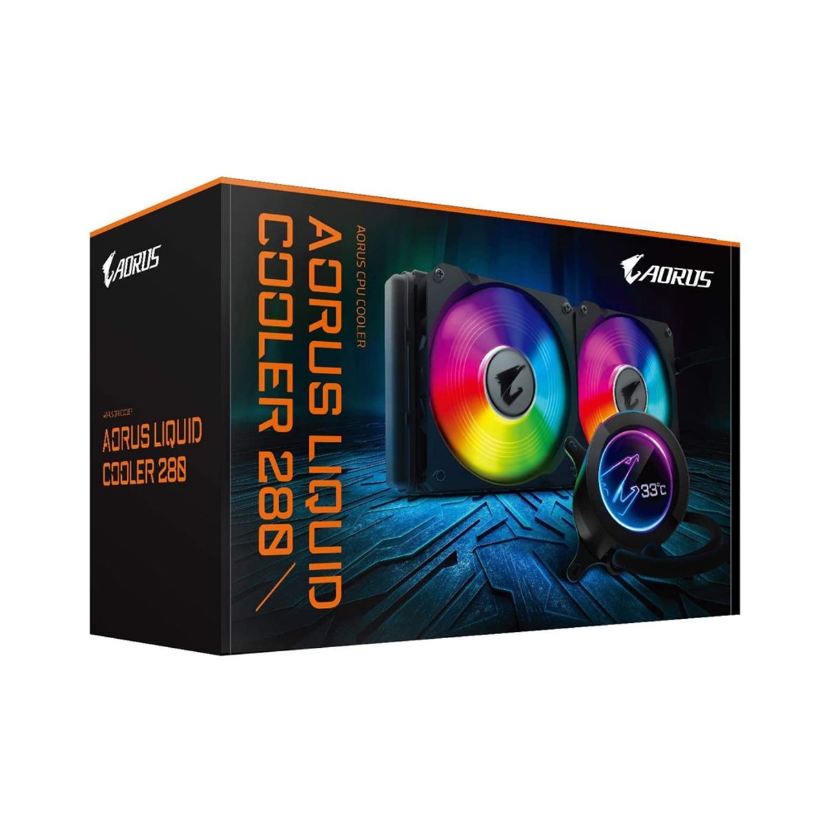 GIGABYTE - Refrigeración Líquida Para Cpu Gigabyte Aorus 280Mm - Eficiencia Y Rendimiento Óptimo Para