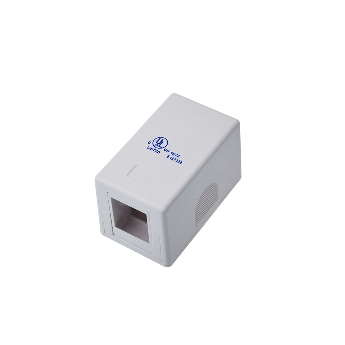 DIXON - Roseta Adosable De 1 Puerto Dixon Je301/Wh, Diseño Elegante En Color Blanco Para Interiore