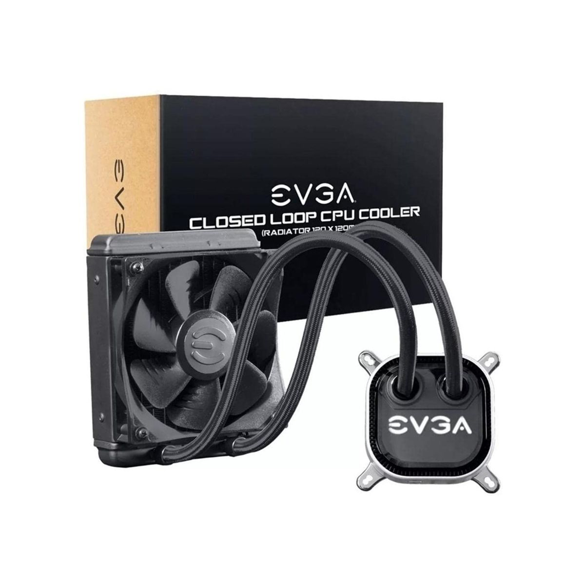 EVGA - Evga Clc 120 Black Edition - Enfriador Líquido Cpu De 120Mm, Alto Rendimiento Y Diseño Ele