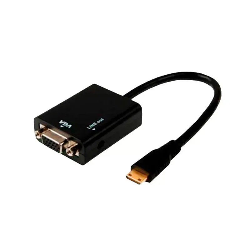 BELCOM - Adaptador Hdmi A Vga Delcom - Conexión Fácil Y Rápida Compatible Con Múltiples Dispositiv