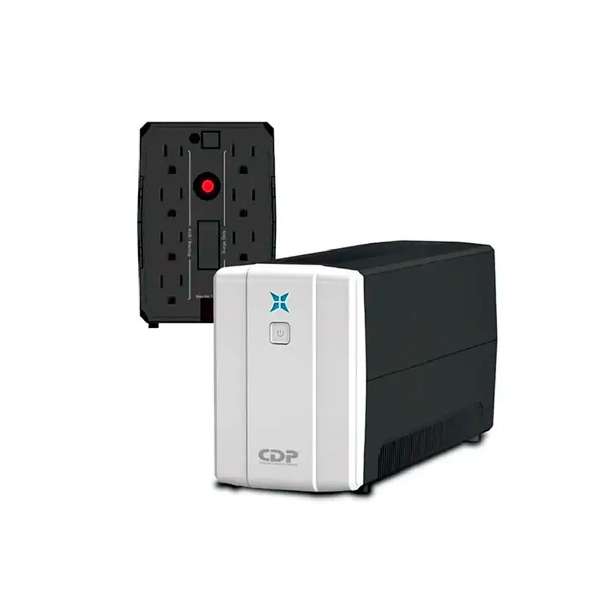 CDP - Ups Cdp R-Upr508I 500Va/250W, 8 Salidas Y 5 Puertos Usb, Autonomía De 20 Min, Color Negro