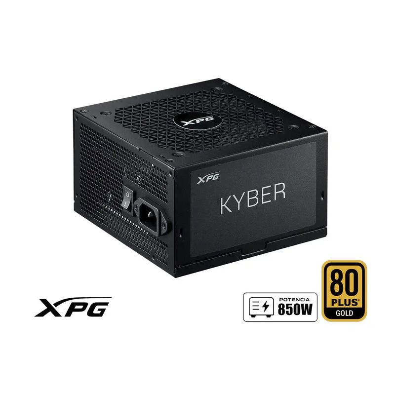 ADATA - Adata Kyber 850W Fuente De Alimentación Atx - Eficiencia Y Rendimiento Con Ventilador Sile