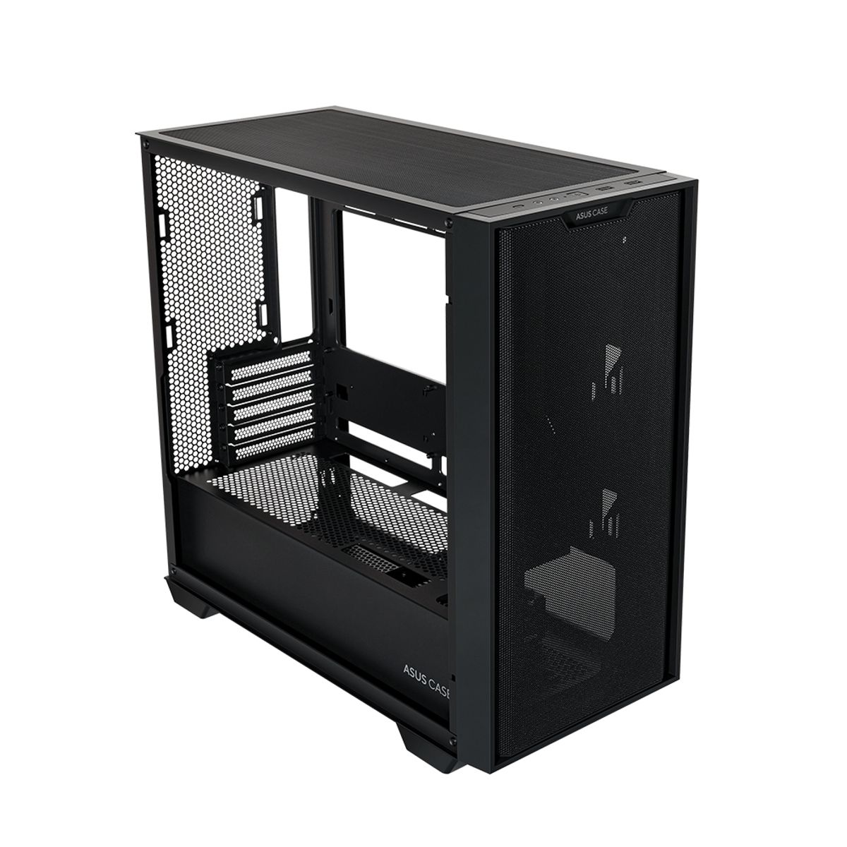 ASUS - Caja Mini Torre Asus A21 En Color Negro, Diseño Compacto Y Elegante Ideal Para Tu Setup Ga