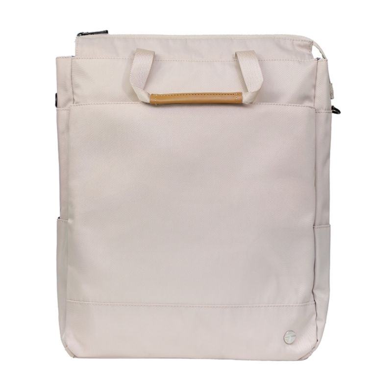TEROS - Bolso Para Notebook Teros Rossan Beige Compatibilidad Hasta 156 Elegante Y Funcional