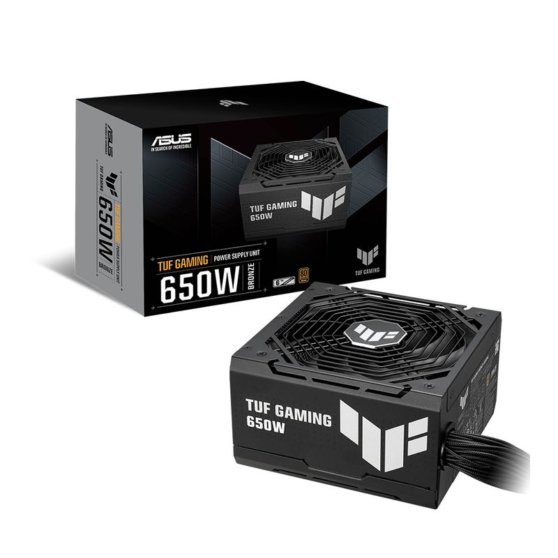 ASUS - Fuente De Poder 650W Asus Tuf Gaming 80 Plus Bronze - Eficiencia Y Rendimiento Superior