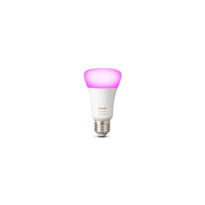 PHILIPS - Bombilla Led Philips Hue A60 E27, 9W (60W Equivalente), Cambia Colores Y Controla Tu Ambie