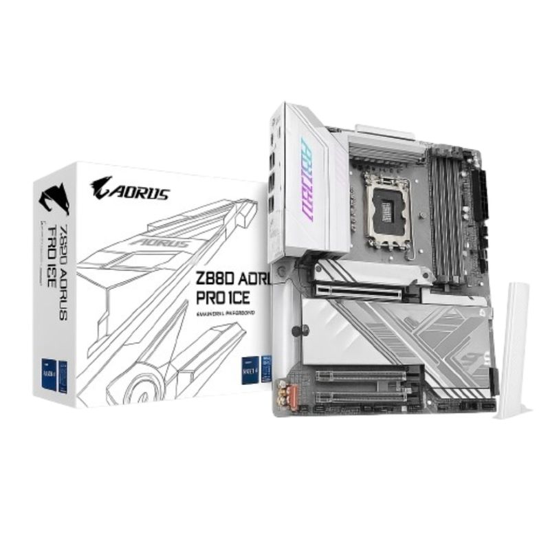 GIGABYTE - Placa Base Gigabyte Aorus Pro Ice Z890 Atx Wifi 6 Ddr5 Alto Rendimiento Y Diseño Elegan