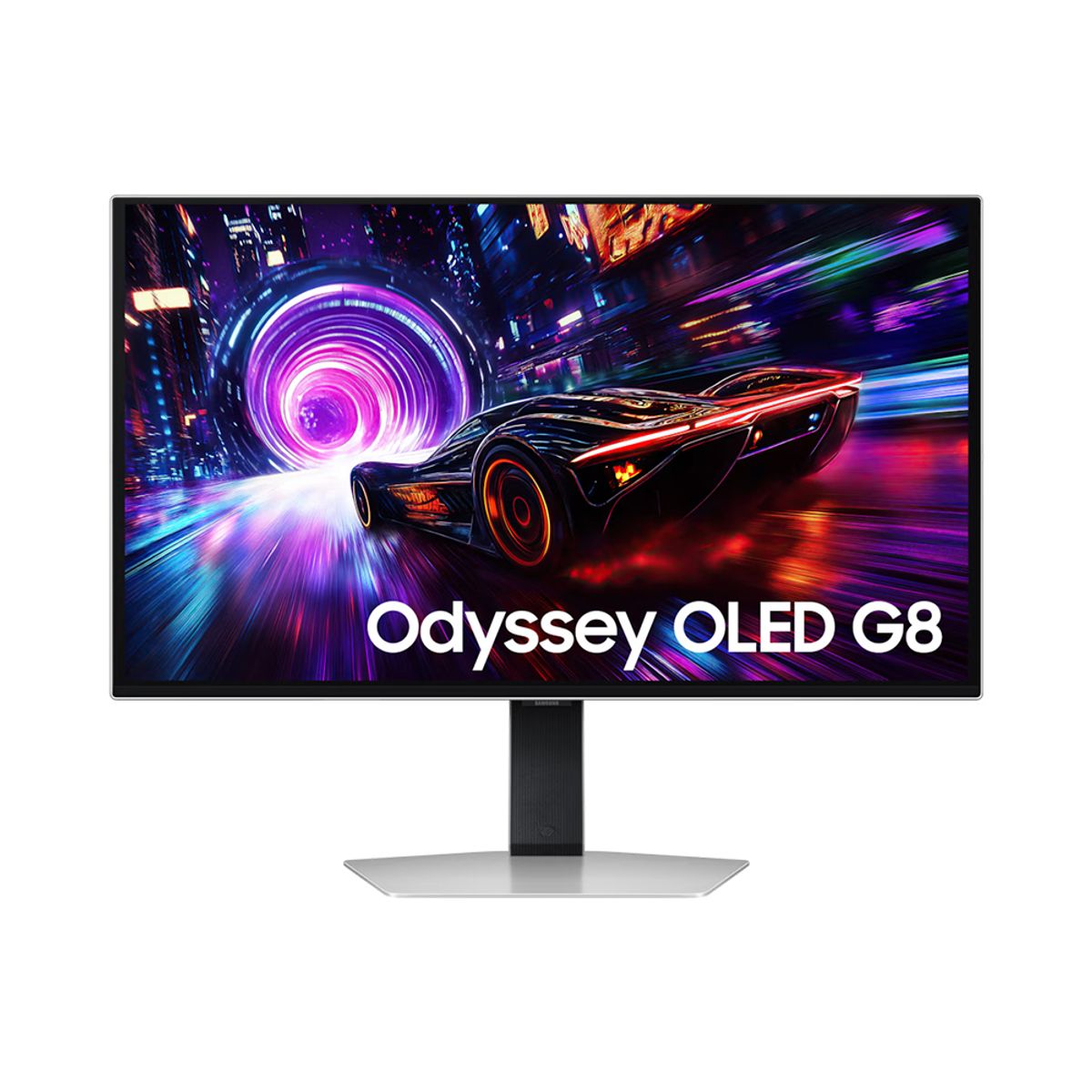 SAMSUNG - Monitor Samsung Odyssey G8 Oled 27" 4K Uhd, 240Hz, Freesync, Plata - Imágenes Vibrantes Y
