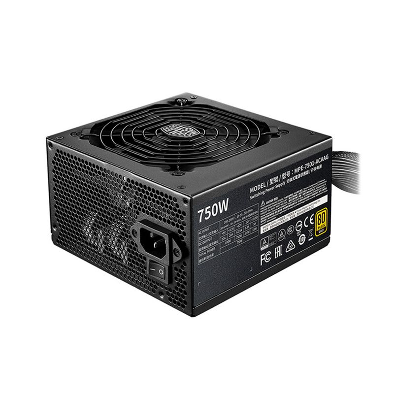 COOLER MASTER - Fuente Cooler Master Mwe Gold 750W 80 Plus Gold, Full Modular, Eficiencia Y Rendimiento Su