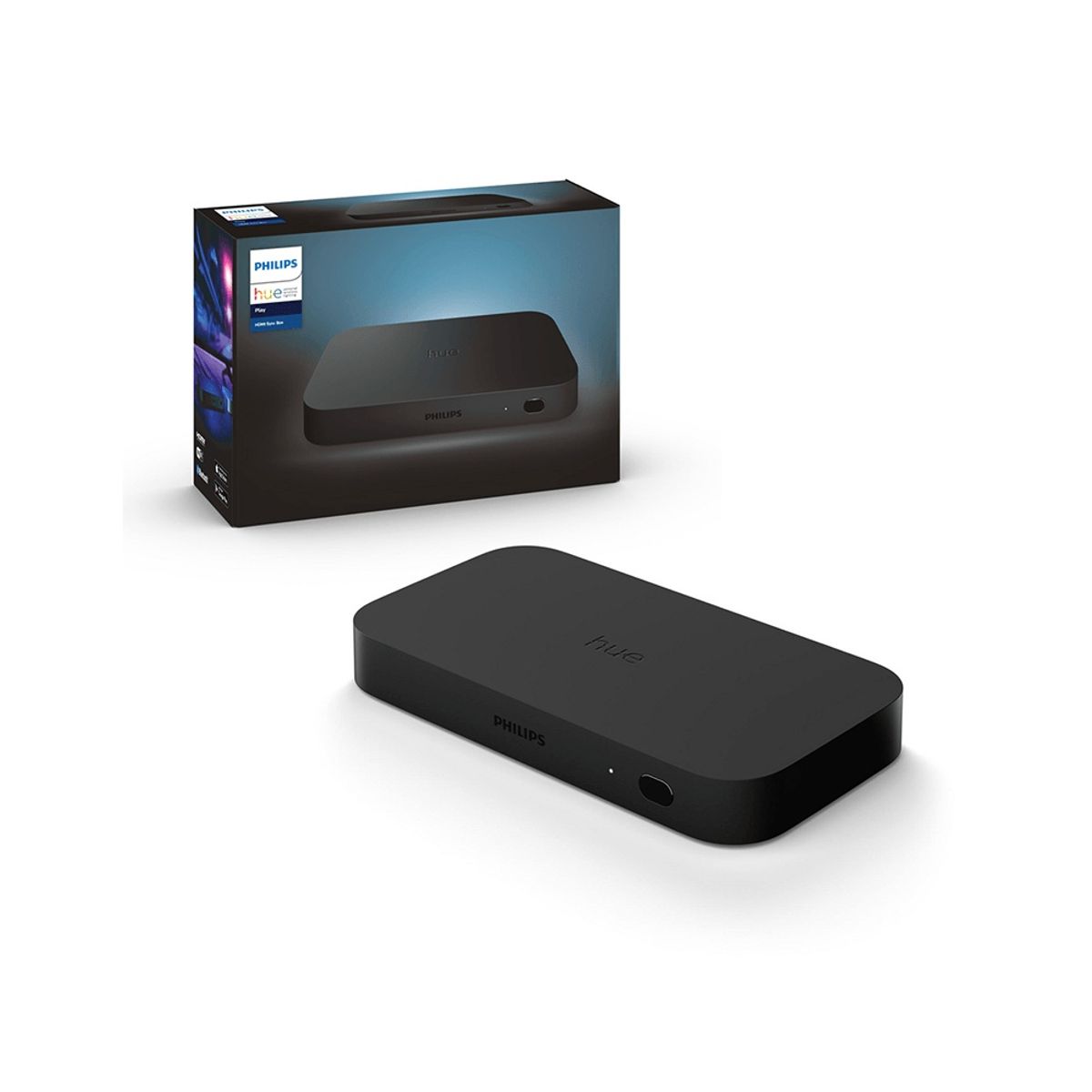 PHILIPS - Philips Hue Play Hdmi Sync Box, Controlador Led Inalámbrico, Bluetooth 4.2, Color Negro