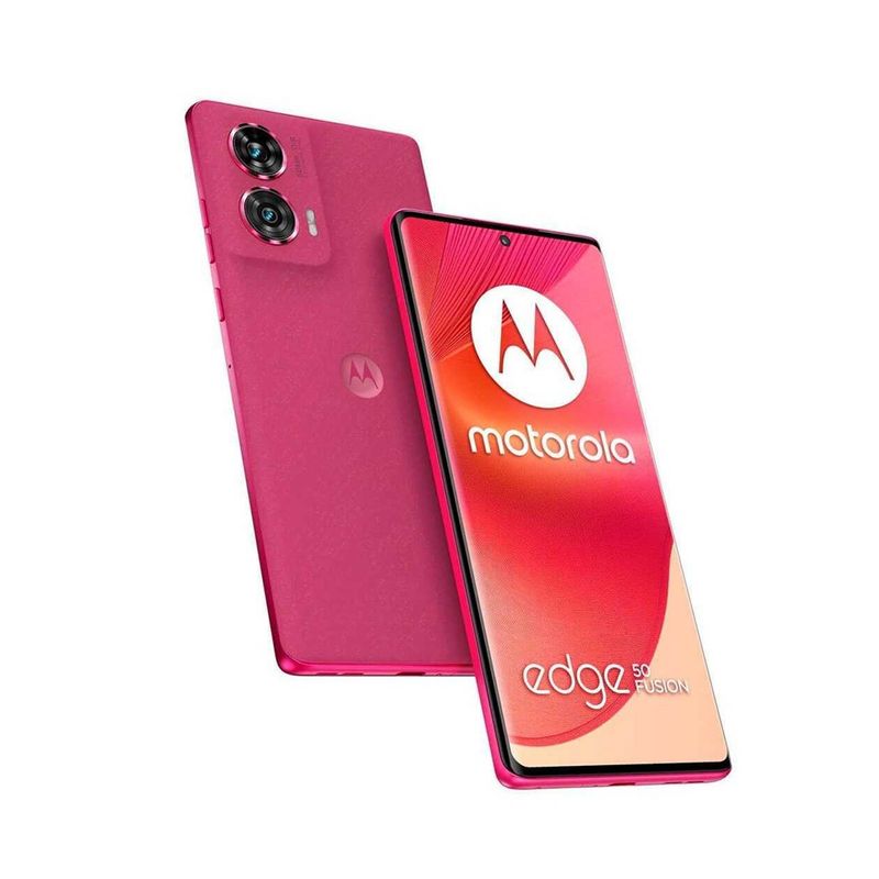 MOTOROLA - Smartphone Motorola Edge 50 Fusion 256Gb 5G, 6.7" P-Oled, 108Mp, Rosa Oscuro, Android 14,
