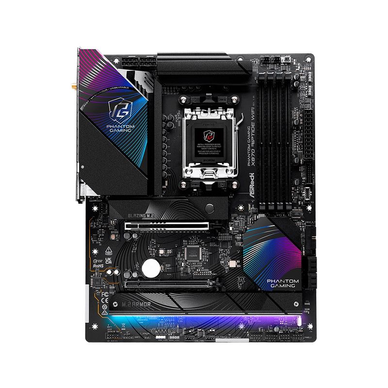 ASROCK - Motherboard Asrock X870 Riptide Atx Con Wifi Chipset Amd X870 Y Socket Am5 Para Alto Rend