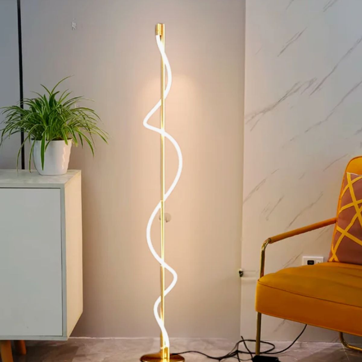 GENERICO - Lámpara de Pie Gold Led