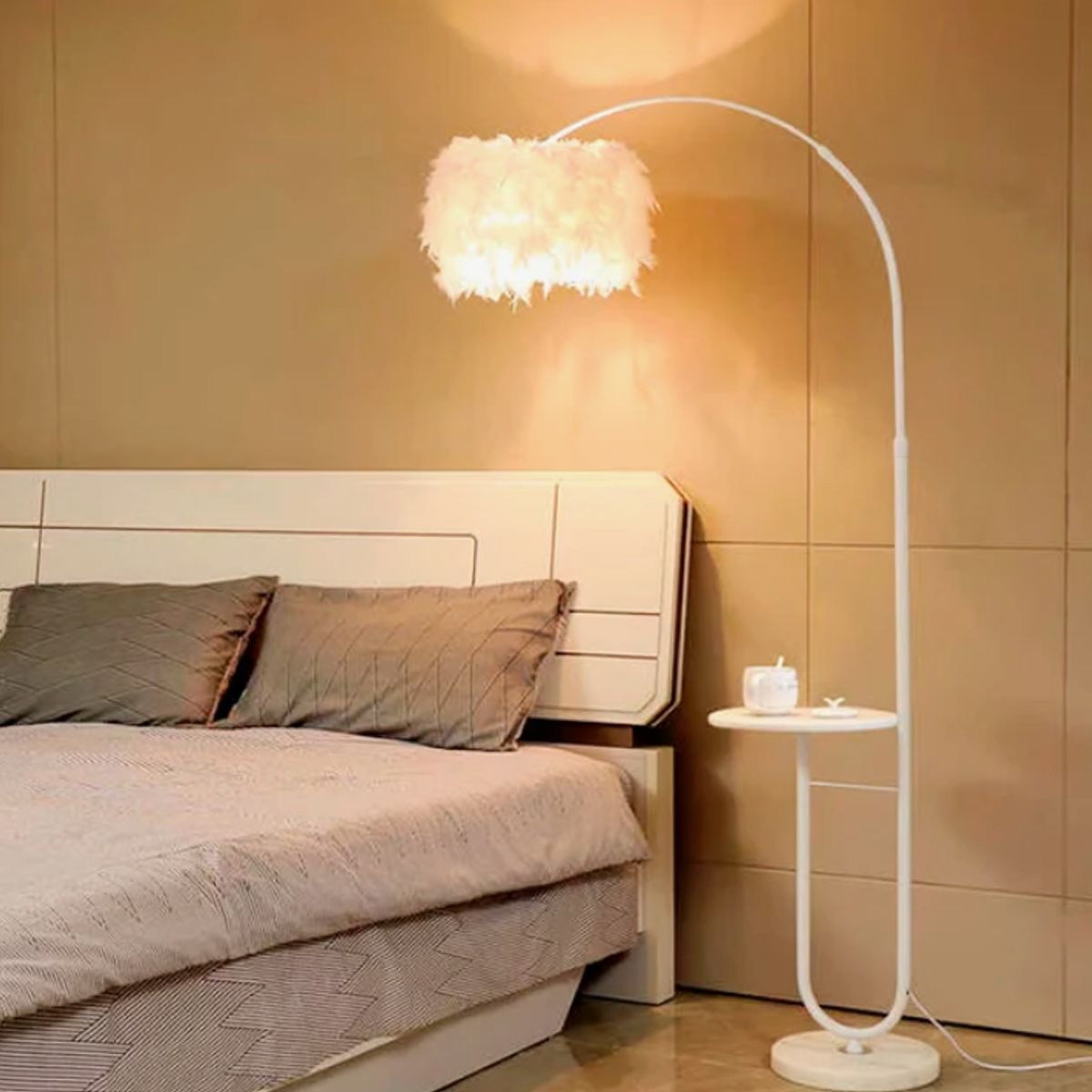 GENERICO - Lámpara de Pie White Led