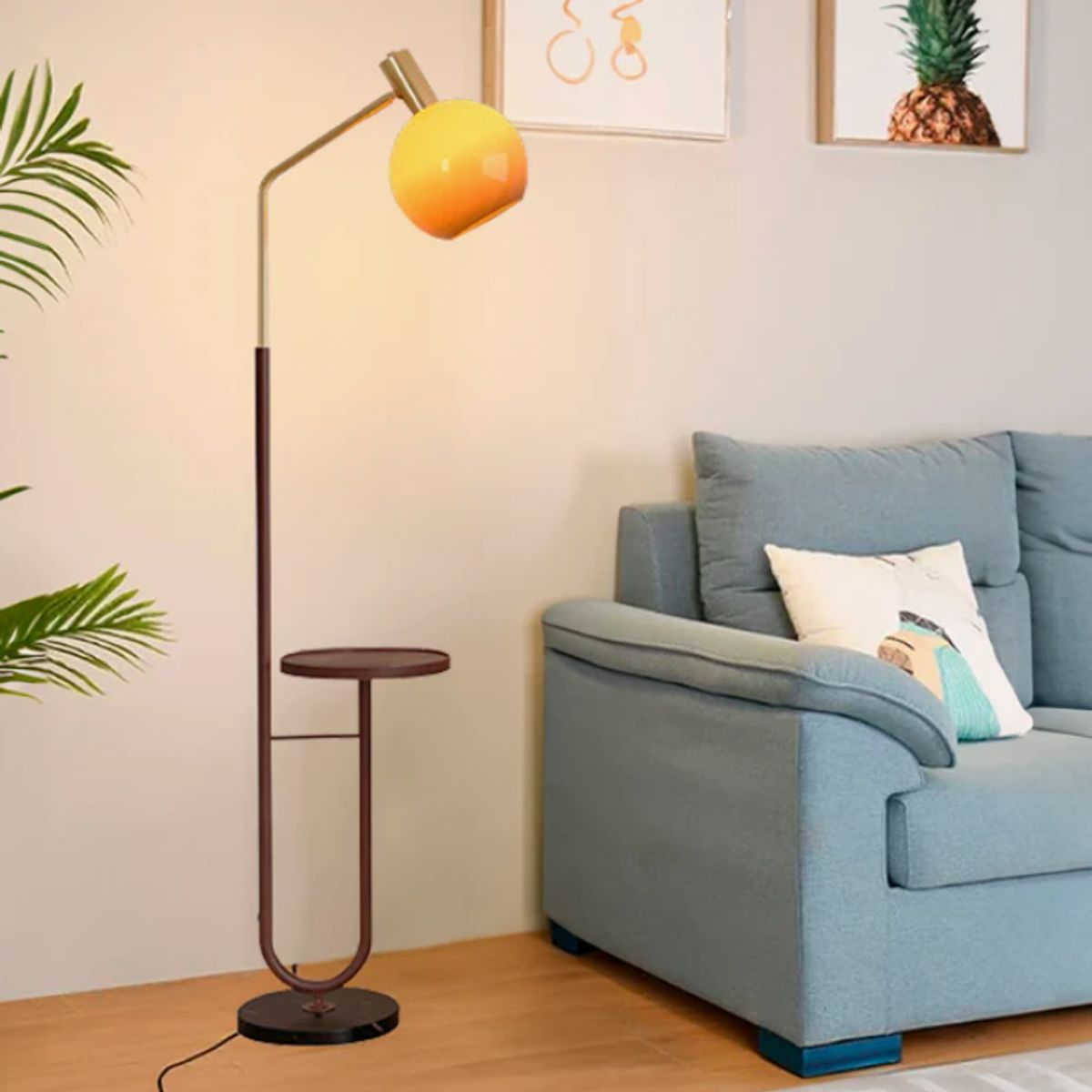 GENERICO - Lámpara de Pie Gold Led