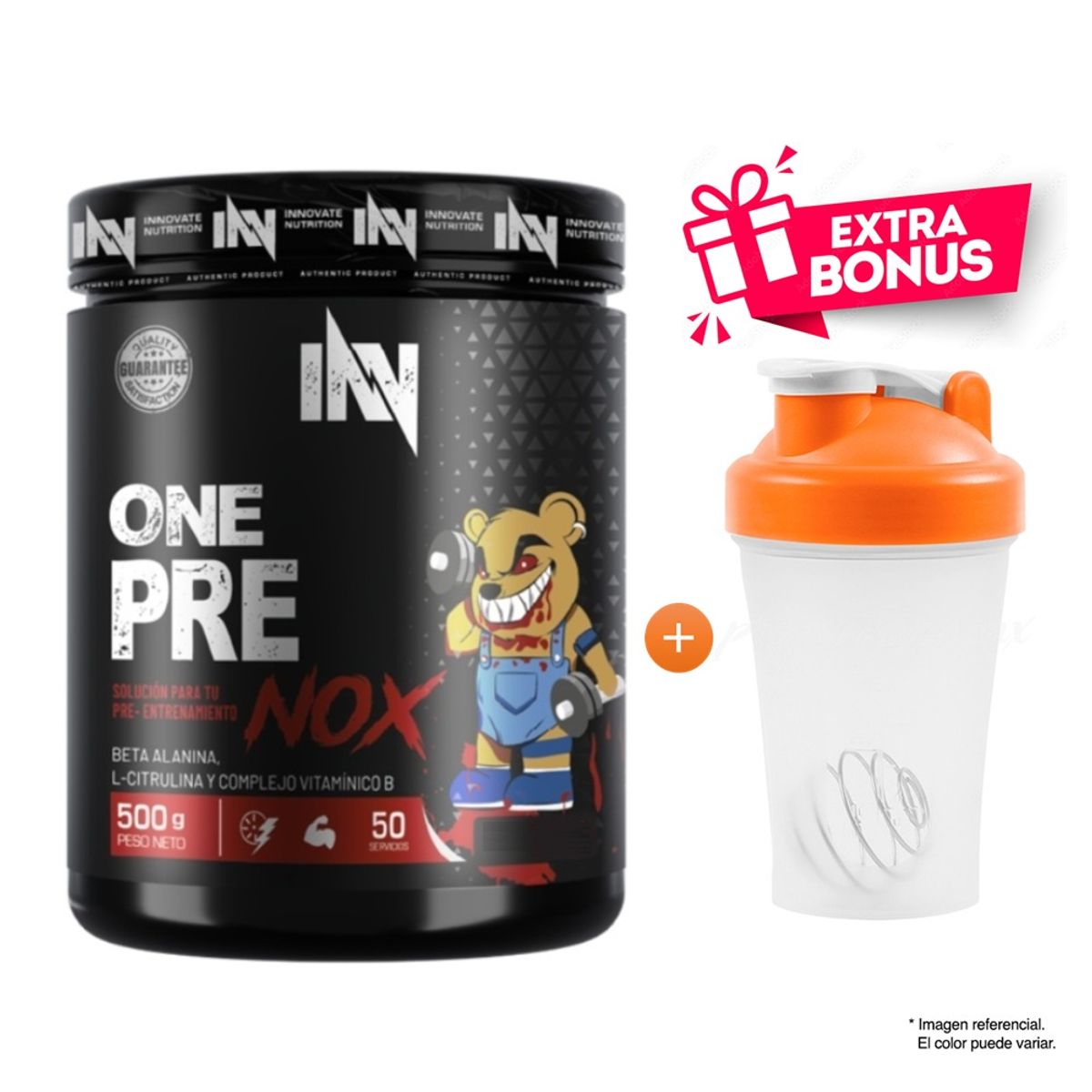 INN INNOVATE NUTRITION - One pre nox 500 g Fruit Punch Innovate Nutrition