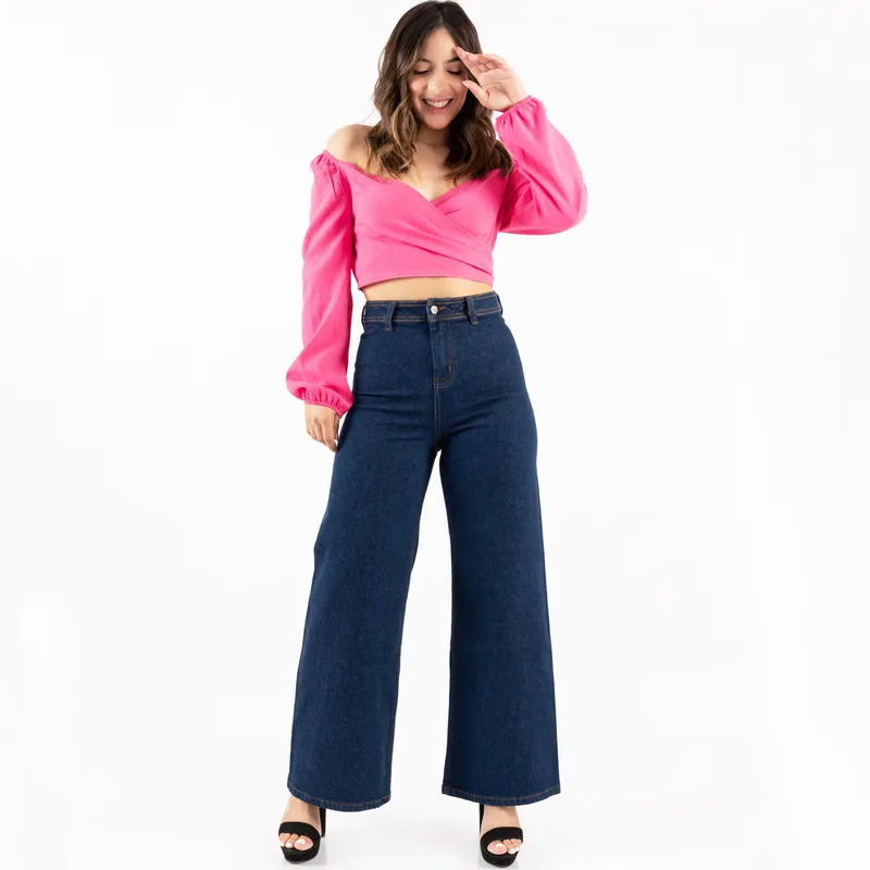 JAROLA - Pantalón Palazzo Denim Jarola Alison