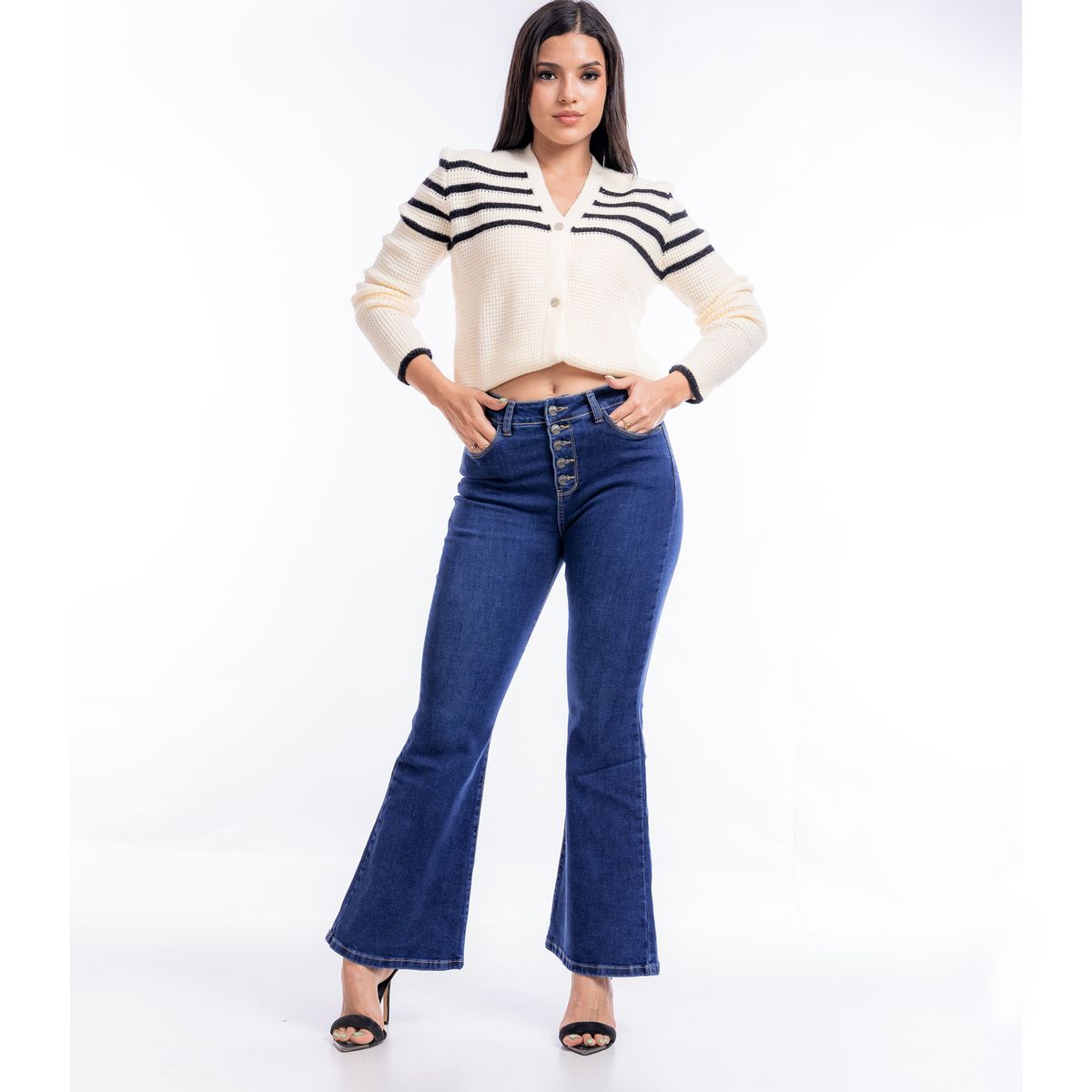 JAROLA - Pantalón Denim Flare Jarola Irene