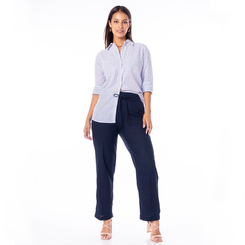 JAROLA - Pantalón Recto Lino Jarola Pierina