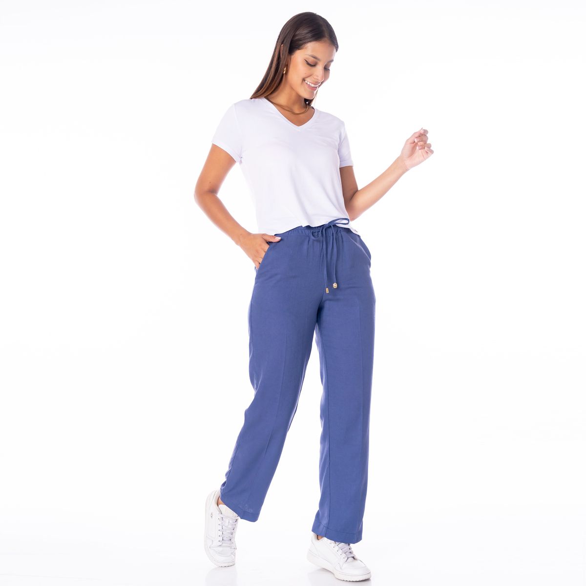 JAROLA - Pantalón Recto Lino Jarola Pierina