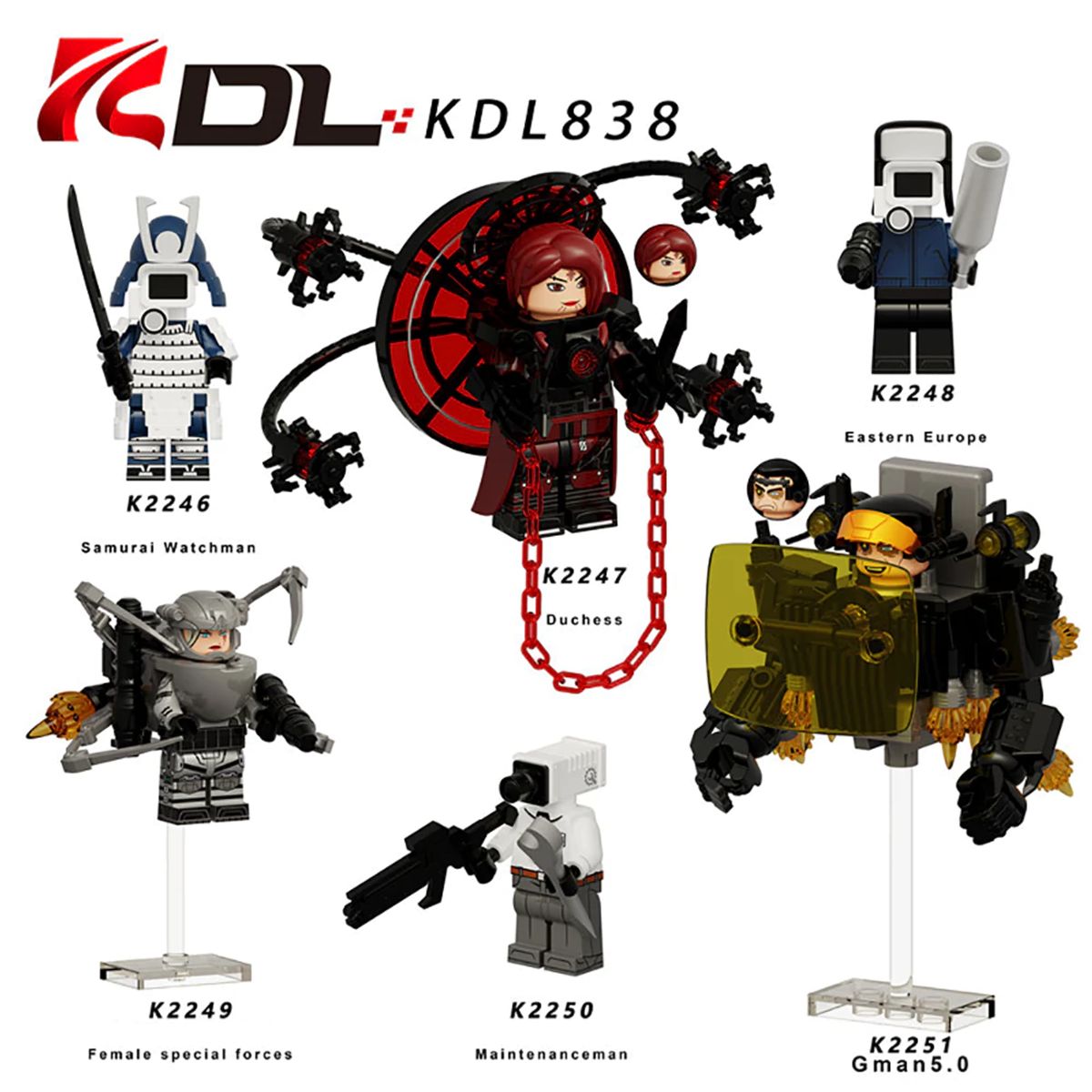 GENERICO - Minifiguras de batalla de Skibidi KDL 838