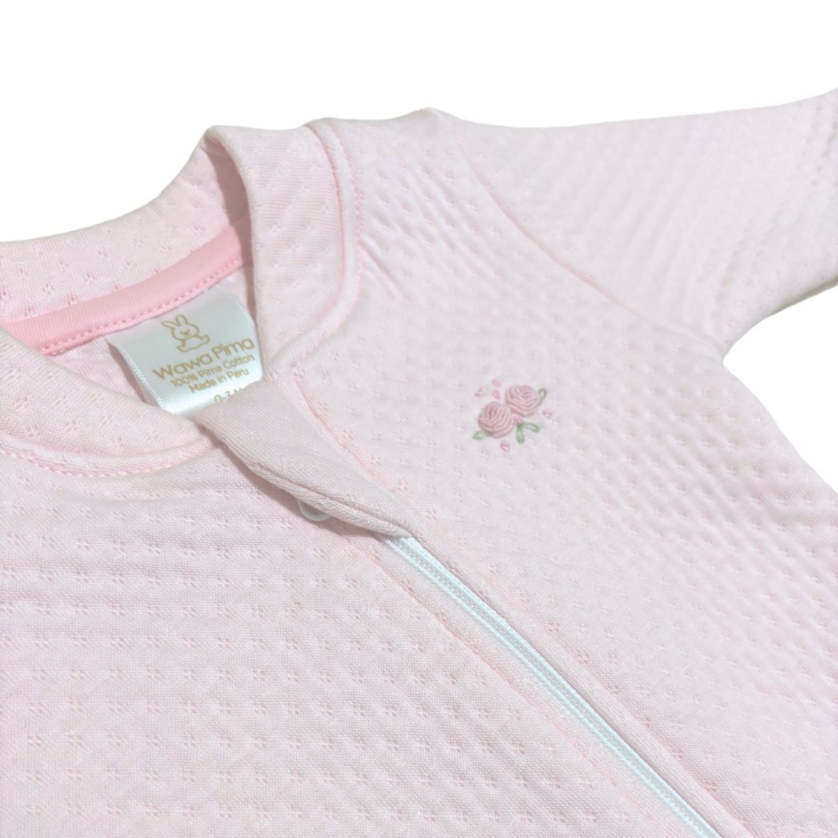 WAWA PIMA - PIJAMA BEBE NIÑA JACQUARD PINK ROSE
