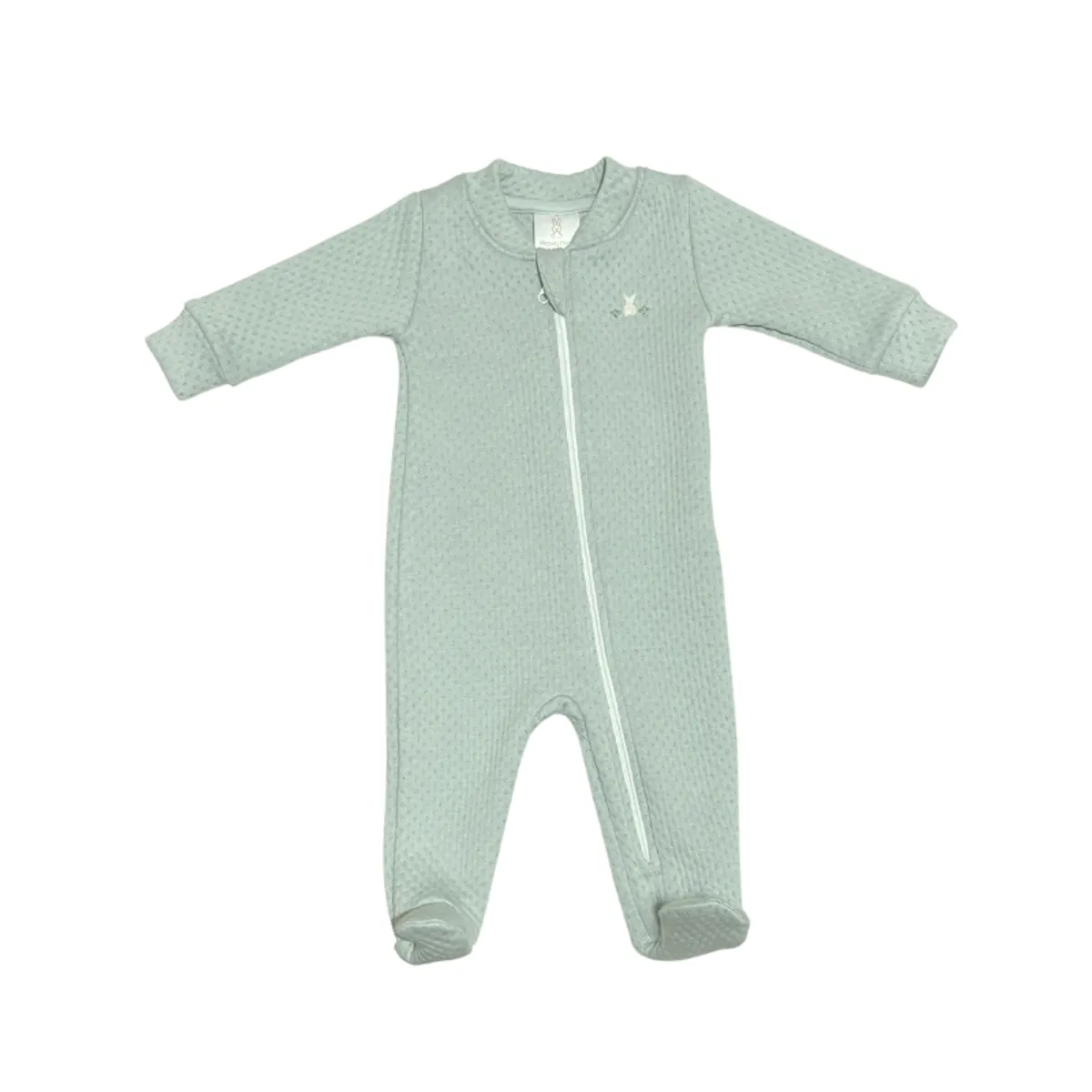 WAWA PIMA - PIJAMA BEBÉ NIÑO RABBIT JACQUARD VERDE