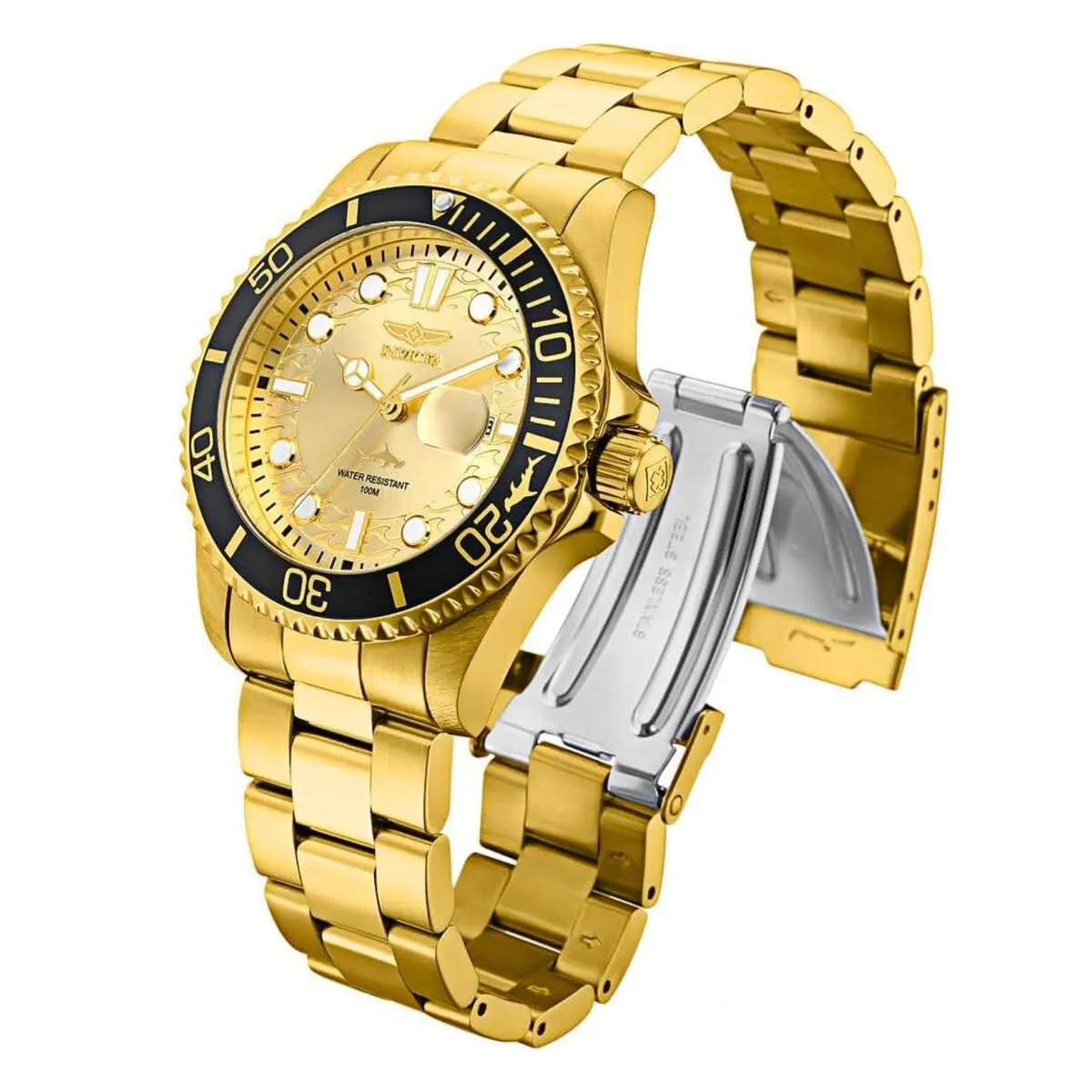 INVICTA - Invicta Reloj de cuarzo Pro Diver para hombre - color Dorado Oro