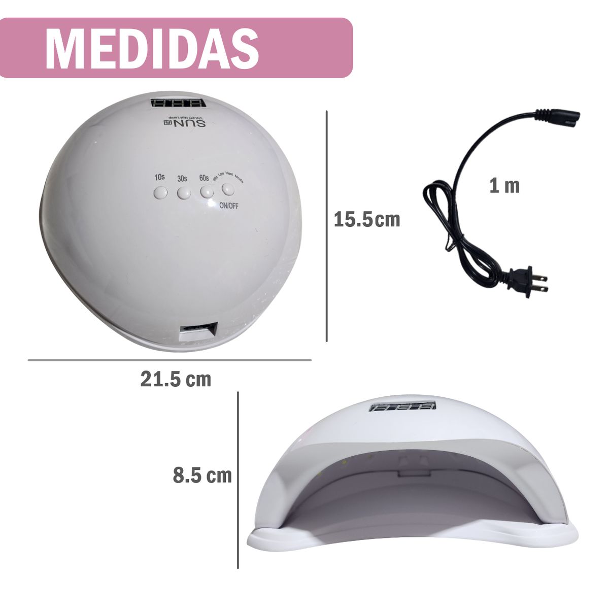 GENERICO - Lampara Led Uv Profesional Secadora Uñas 48w Manicure