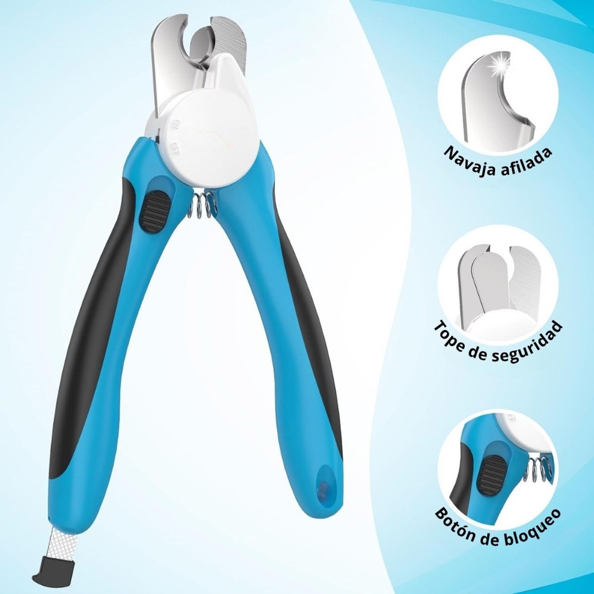 GENERICO - Cortauñas Led Para Perros Medianos Y Grandes Con Lima