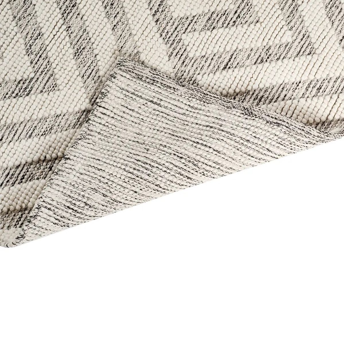 TUGO - Alfombra Rectangular Arrows 120 x 180Cm Lana Gris