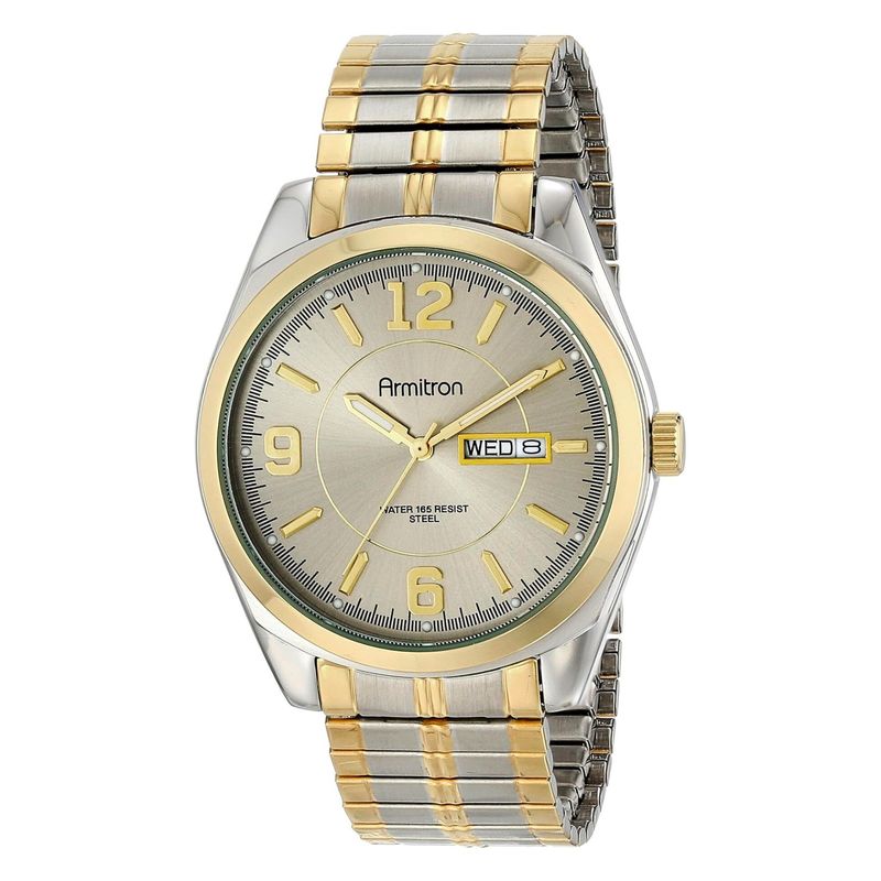 ARMITRON - Armitron Reloj de dos tonos con banda extensible para hombre