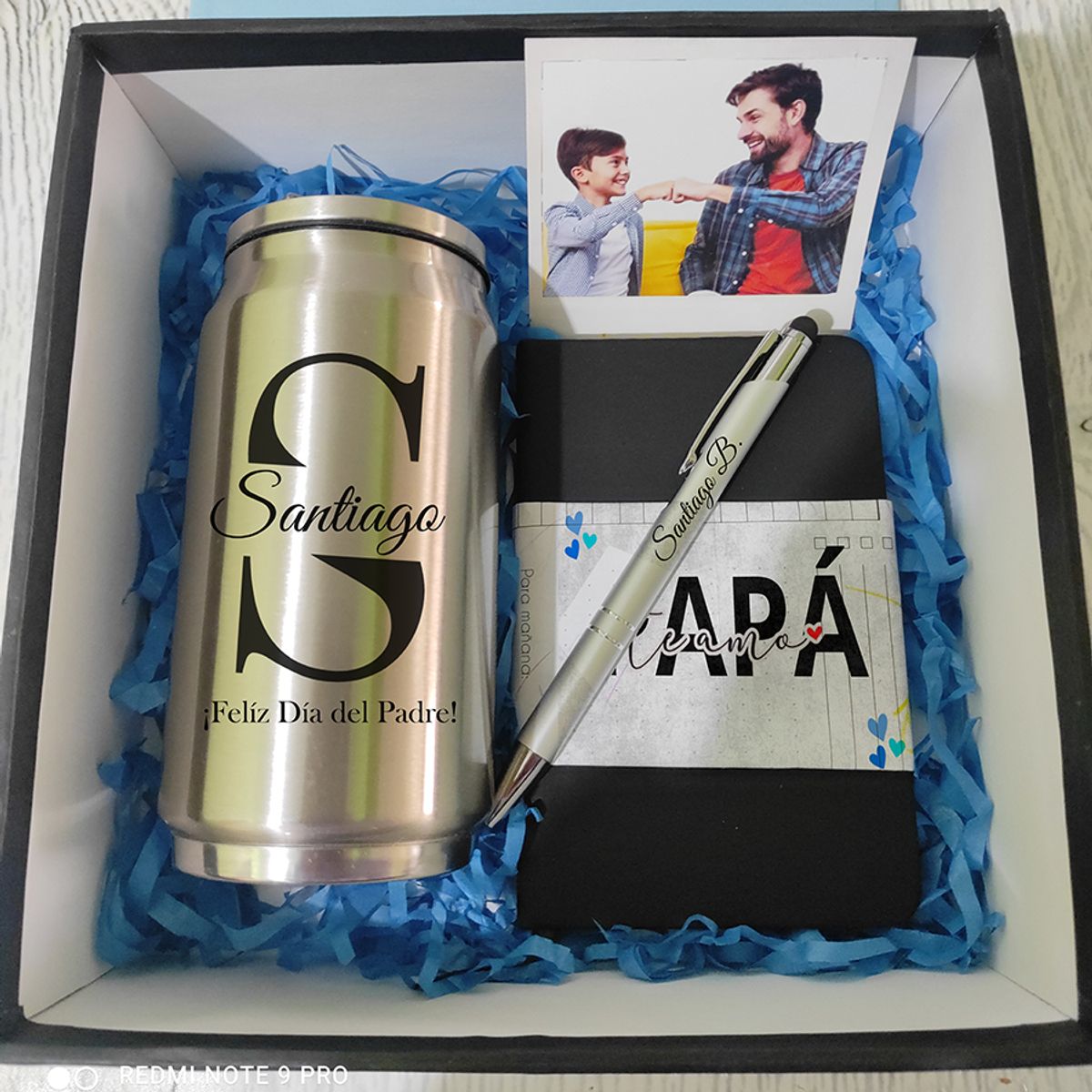 M MATIX SHOP - Matix - Regalos Personalizados Dia del Padre - Termo + Libreta + Fotos