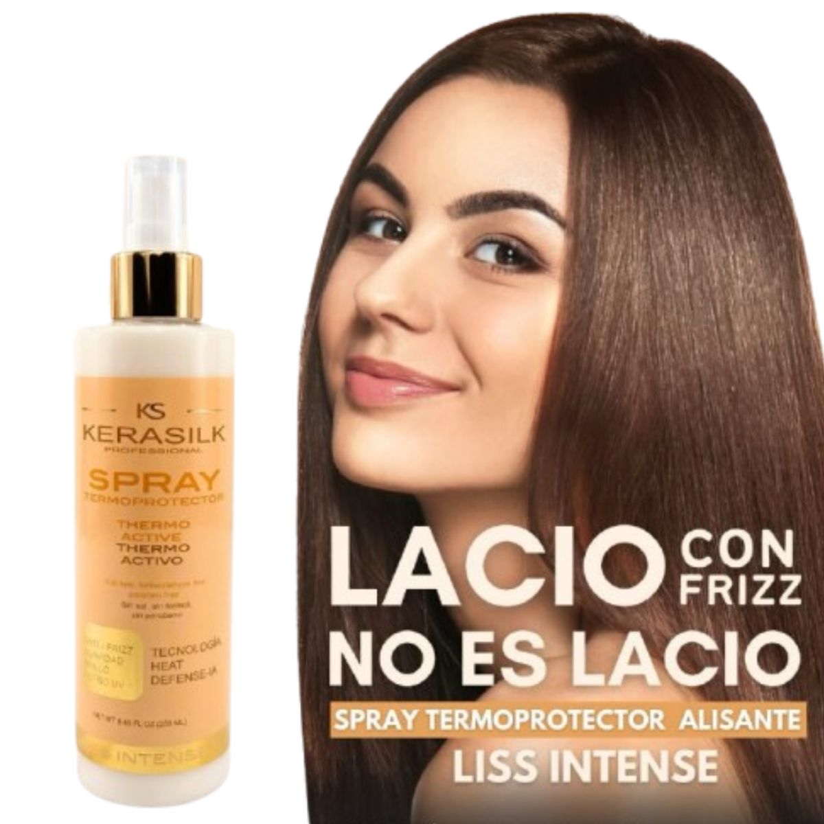 GENERICO - Spray antifrizz Thermoalisante Liss Intense con protección UV 250ml