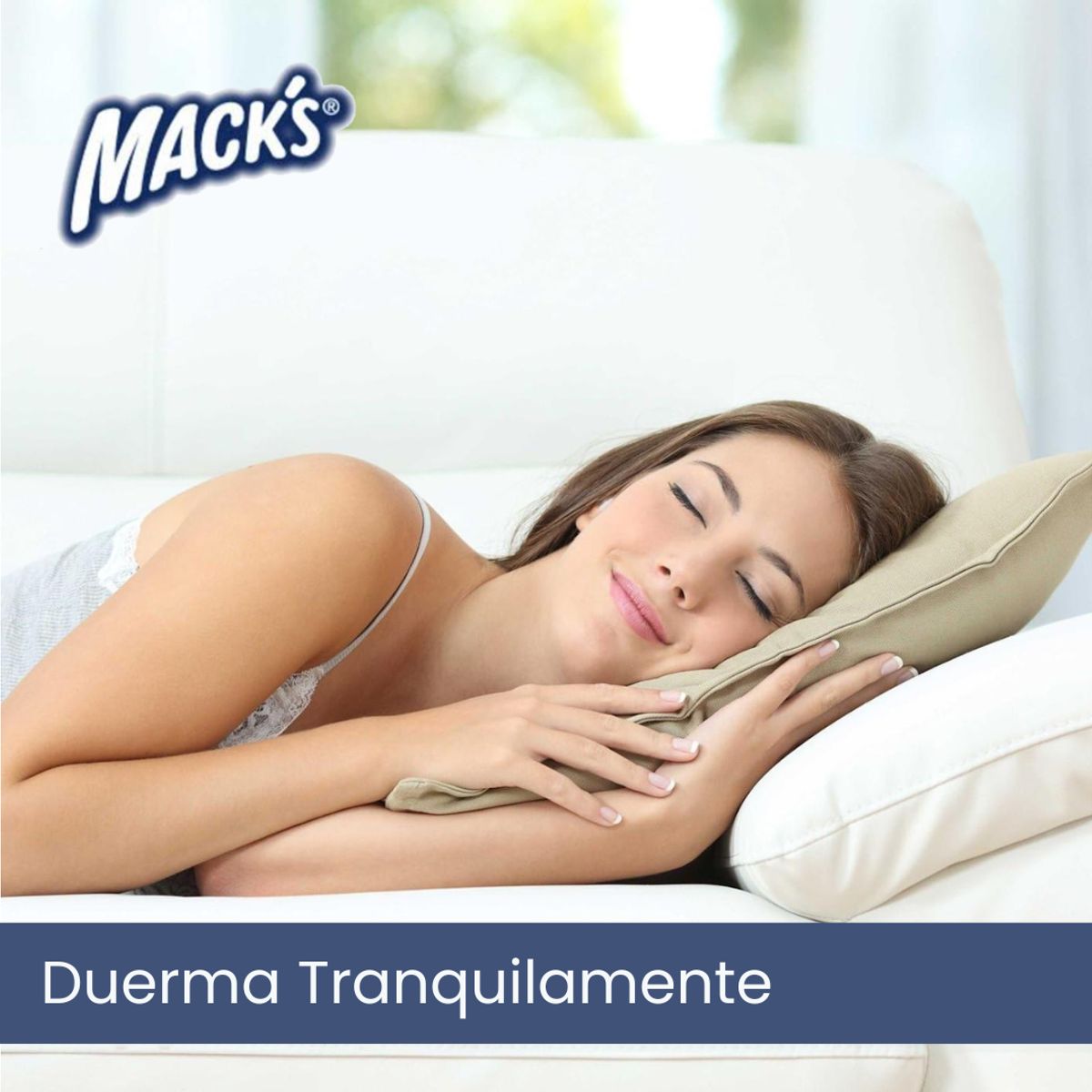 GENERICO - Tapones De Oido Silicona Moldeable Para Adultos 12ud PILLOW SOFT - MACKS