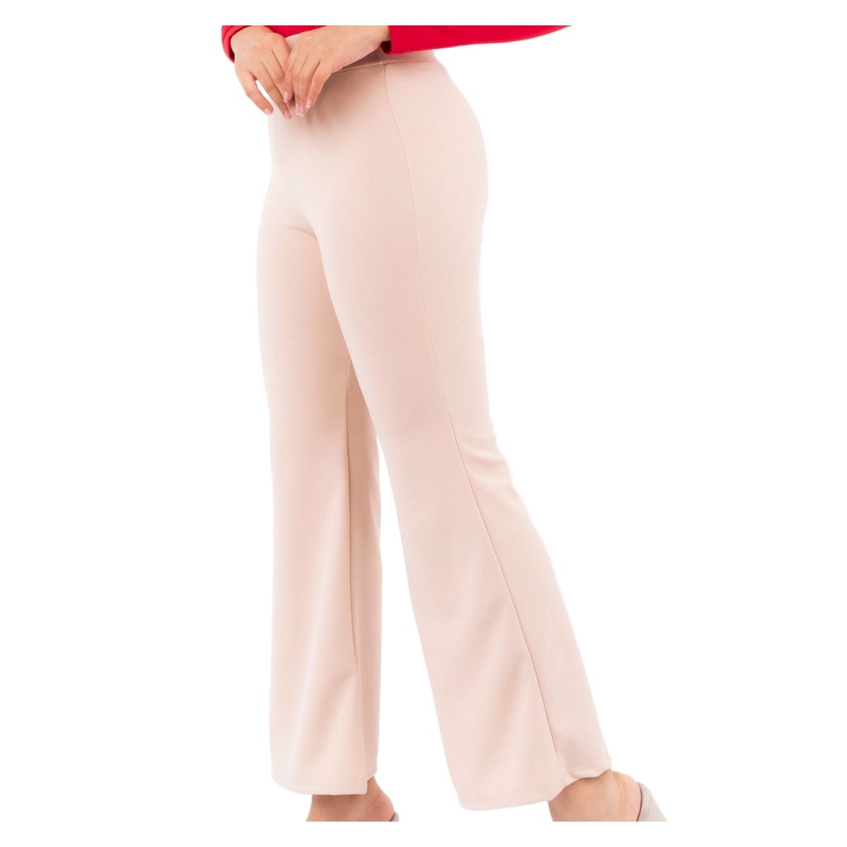 GENERICO - Pantalón Scuba Flare Rose Mujer