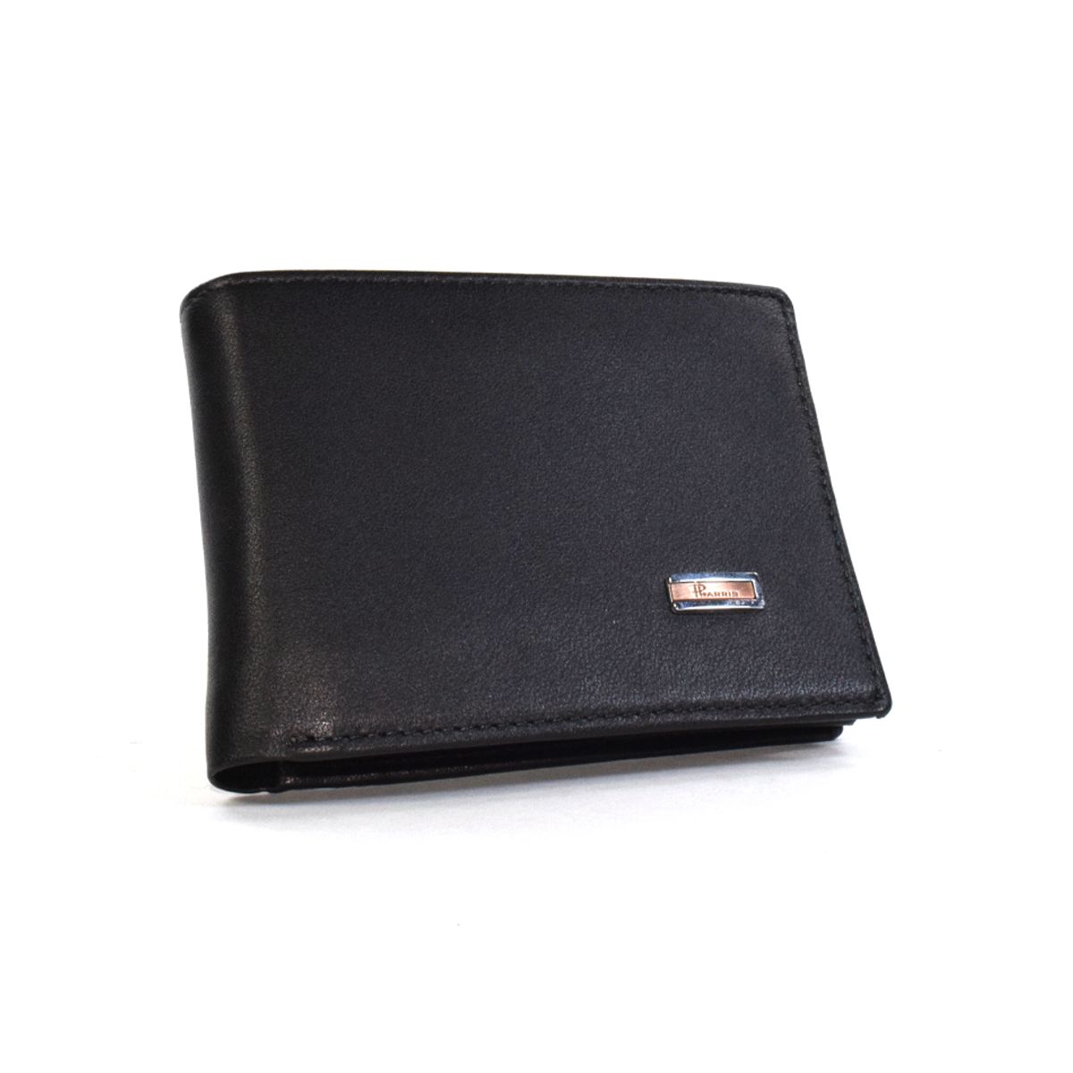 PAUL HARRIS - Billetera Para Hombre de Cuero con sencillero - Negro