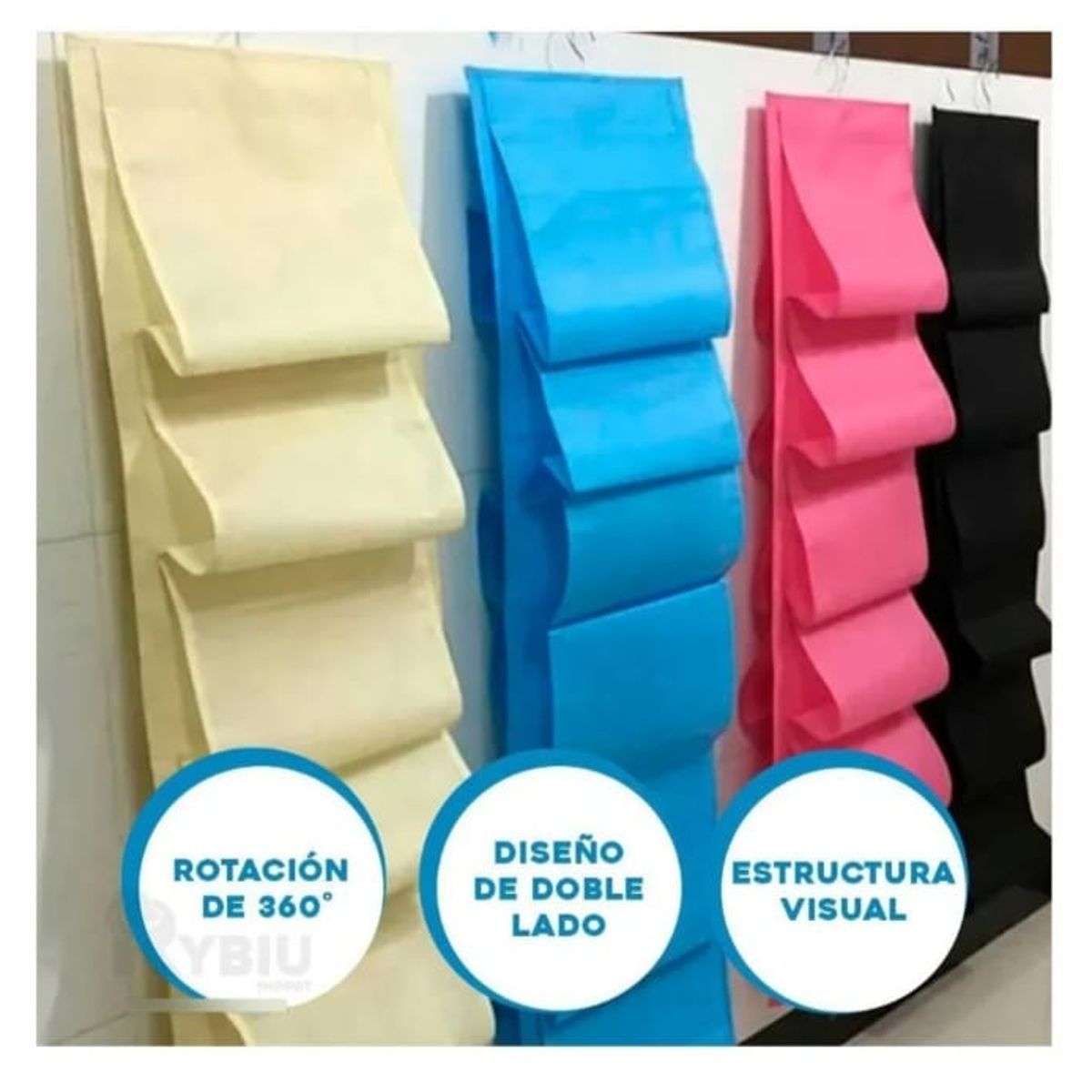 GENERICO - ORGANIZADOR  PARA ZAPATOS, ZAPATILLAS , TOALLAS Y MAS 12POCKET NEGRO