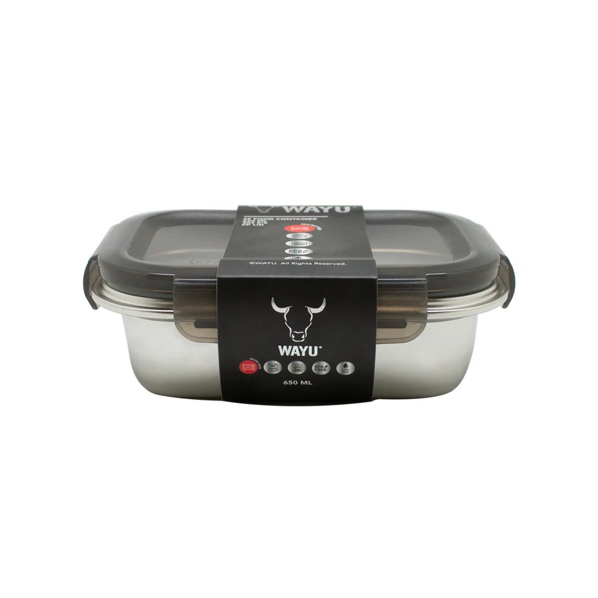 WAYU - TAPER HERMETICO DE ACERO INOXIDABLE MICROSAFE 650 ML WAYU