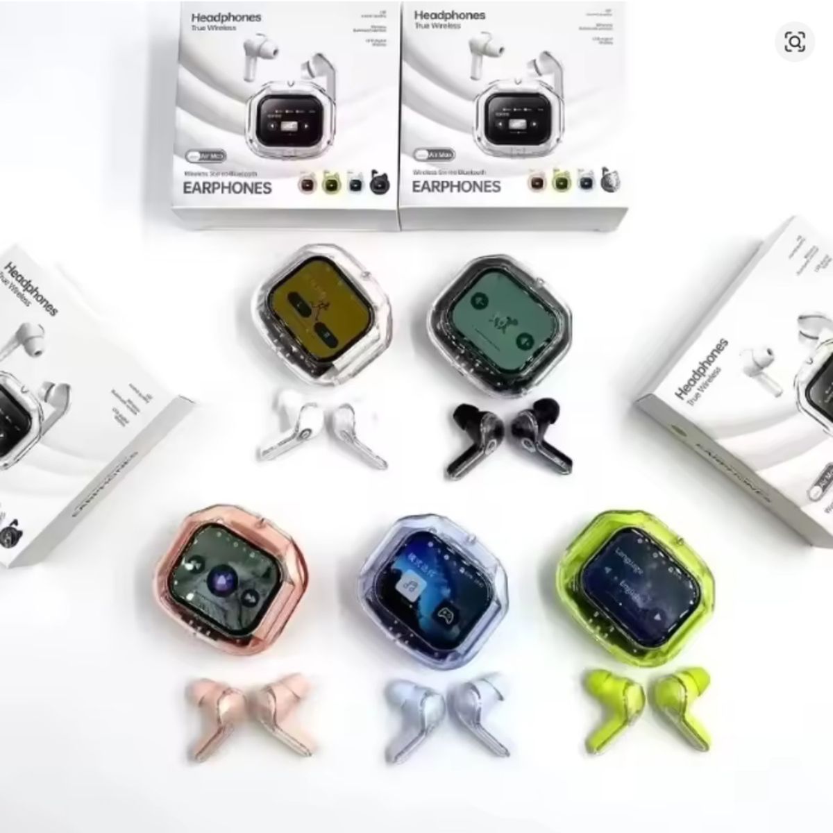 GENERICO - AUDIFONOS CON PANTALLA TACTIL BLUETHOOT CANCELACION DE RUIDO VERDE