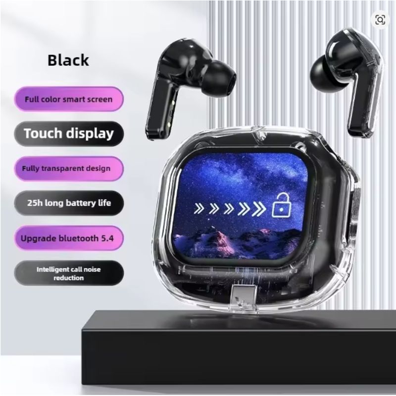 GENERICO - AUDIFONOS CON PANTALLA TACTIL BLUETHOOT PANTALLA DIGITAL