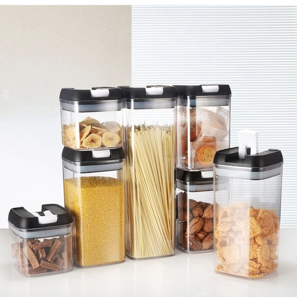 GENERICO - SET DE CONTENEDORES DE ALIMENTOS 7 PIEZAS