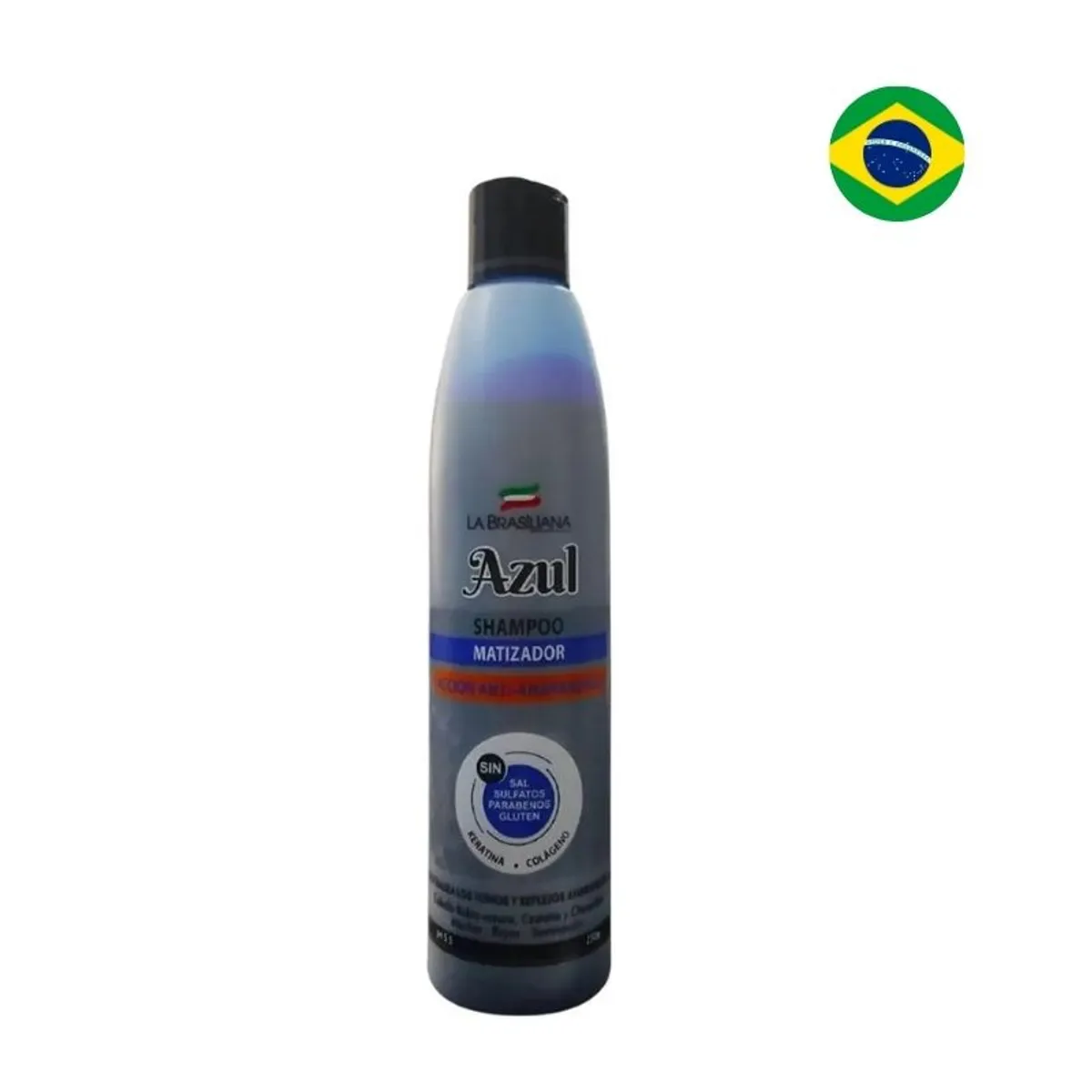LA BRASILIANA - Shampoo Matizador Azul Acción Anti Anaranjado La Brasiliana 250Gr