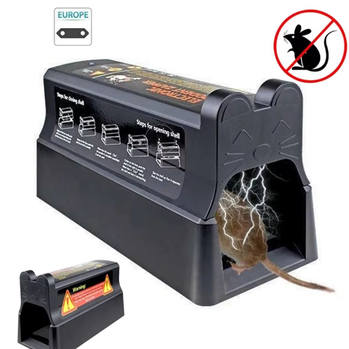 GENERICO - Trampa Eléctrica Recargable Para Roedores