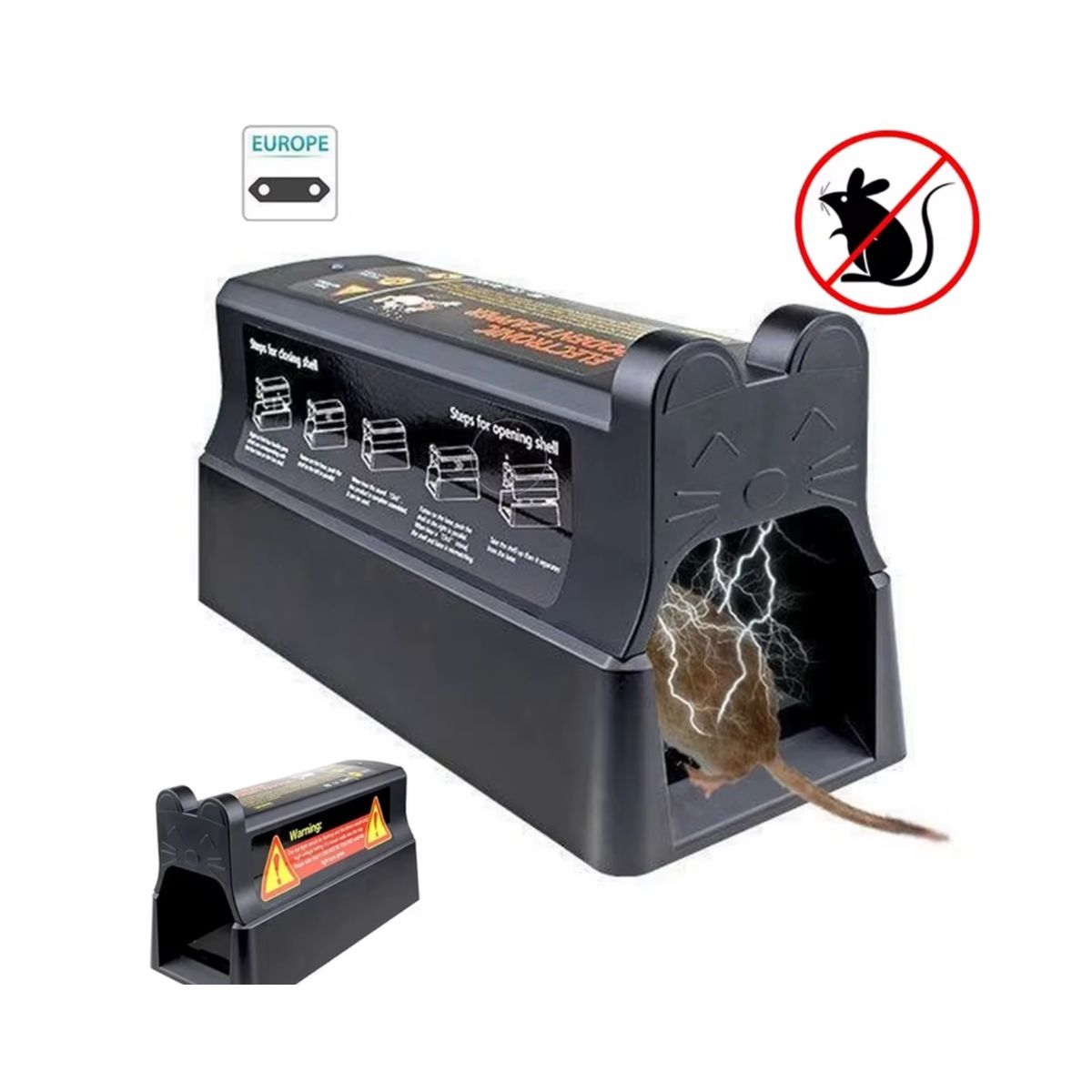 GENERICO - Trampa Eléctrica Recargable Para Roedores